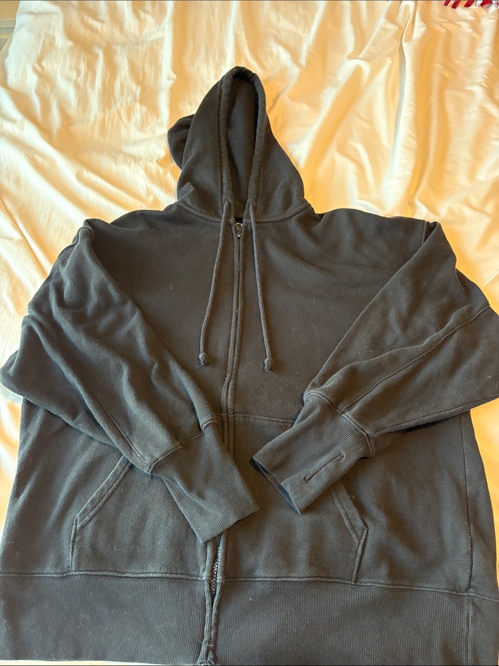 wild fable Black Men's Zip-Up Hoodie Sweater